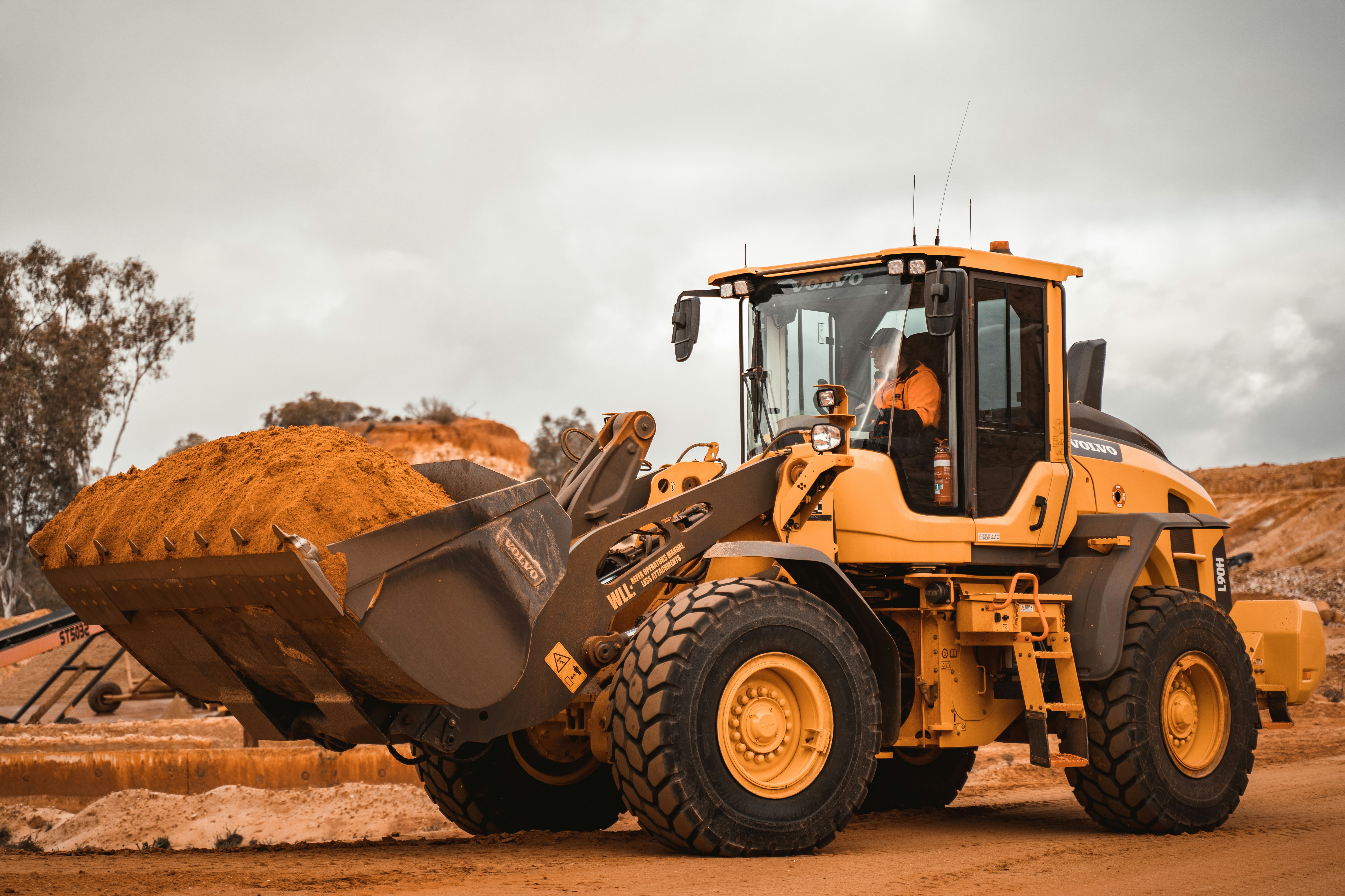 Volvo L90H wheel loader on site